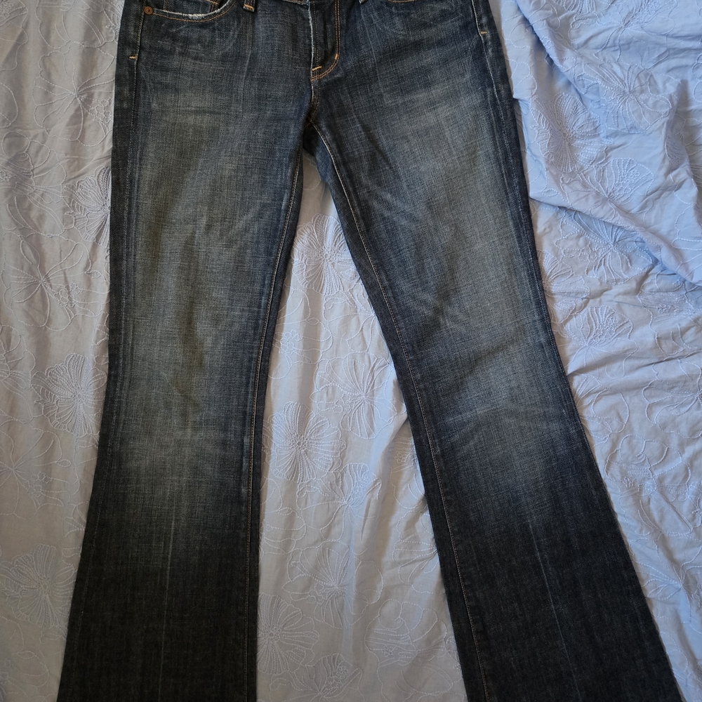 Citizens Of Humanity Dark Blue Boot Cut Jeans